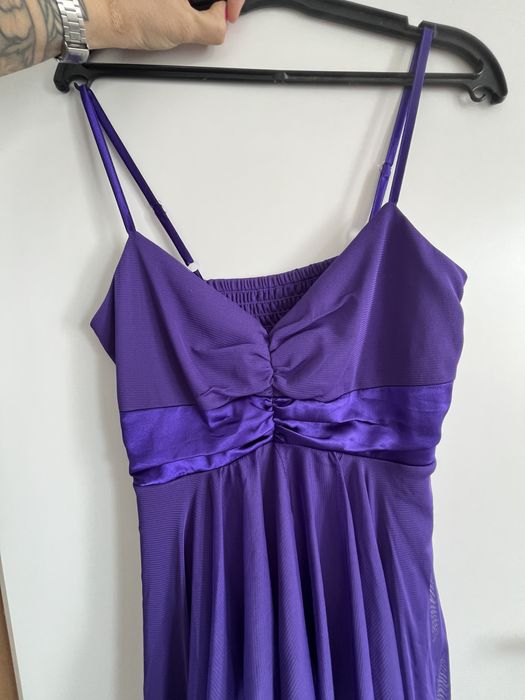 Платье б/у 44р фиолетовое