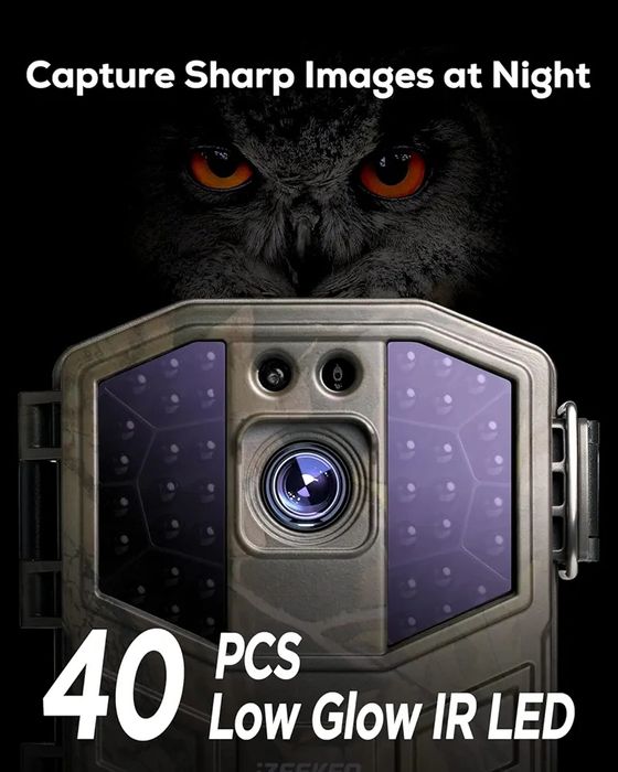 Висок клас .iZEEKER 4K  48MP камера за наблюдение с нощно виждане