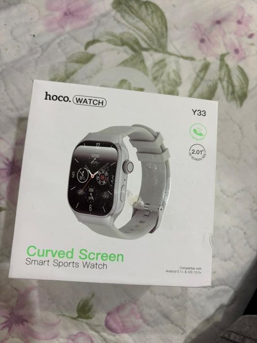 Смарт часы серые