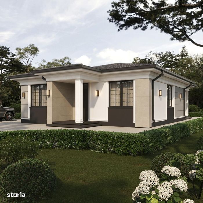 Statie CTP la 75 metri!2 BAI! Pod izolat! Dressing! Casa Dancu-Holboca