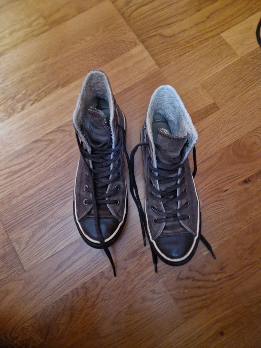 Pantofi sport Converse All Star îmblăniți, piele naturala