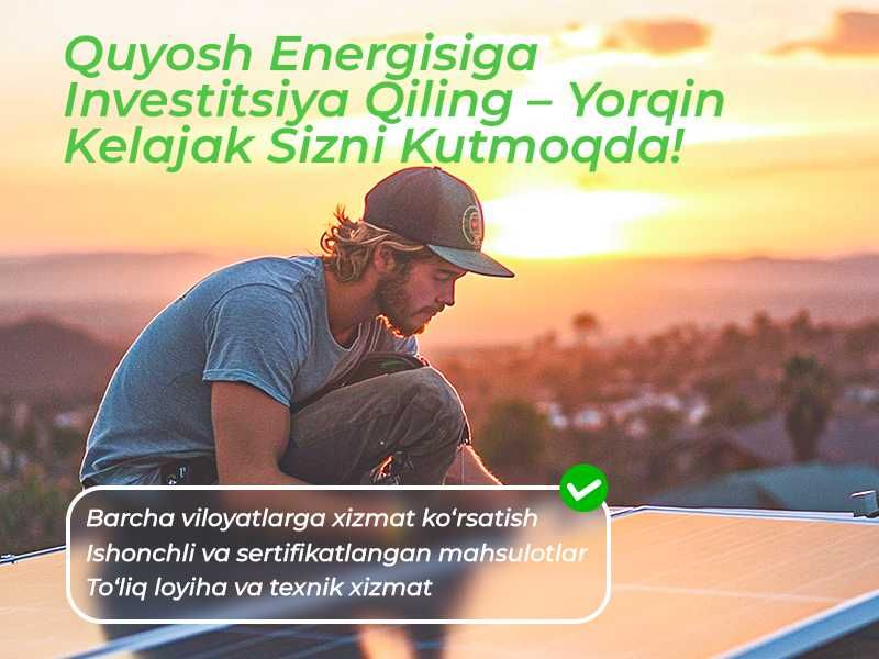 Солнечные панели | Quyosh panellari | Solar pv module