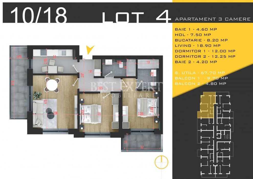 3 Camere Ideal Familie |Calitate si Confort| Credit Ipotecar 15%