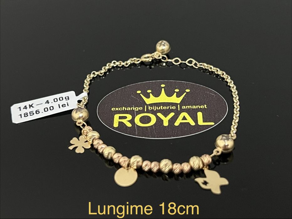 Bijuteria Royal CB : Bratara dama aur nou 14k 4,00gr