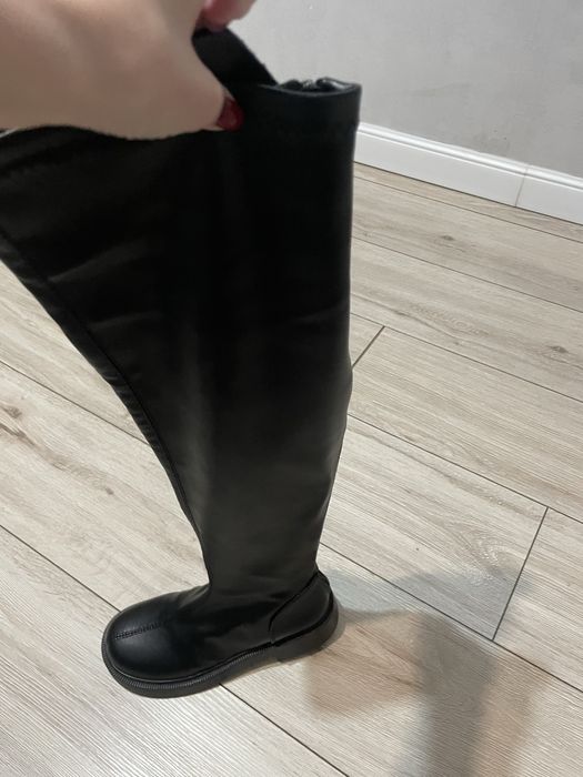 ботфорты без каблука