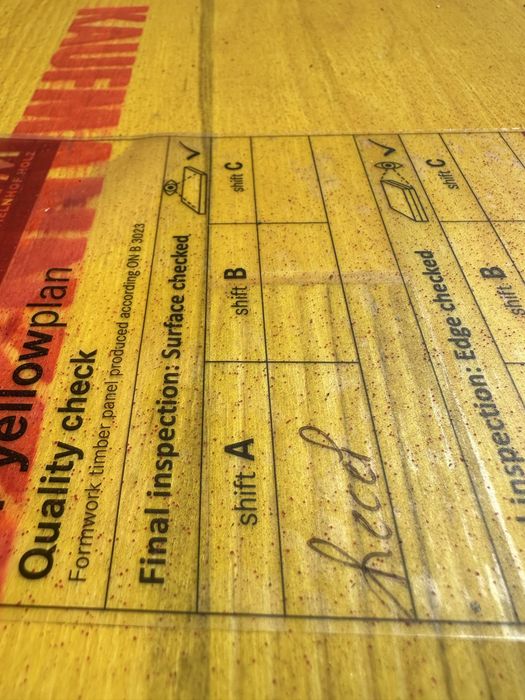 Panouri cofraje KAUFMANN K1, placa galbena , placi tip doka, lana