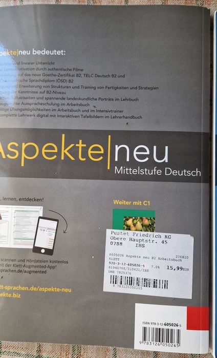 Manuale curs de germana Arbeitsbuch Lehrbuch B2