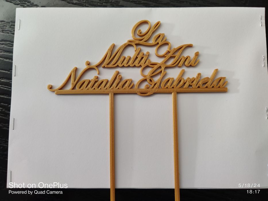 Topper Tort Personalizat