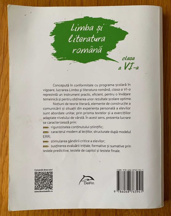 Culegere de Limba și Literatura Română si Jurnal, Clasa a VI-a