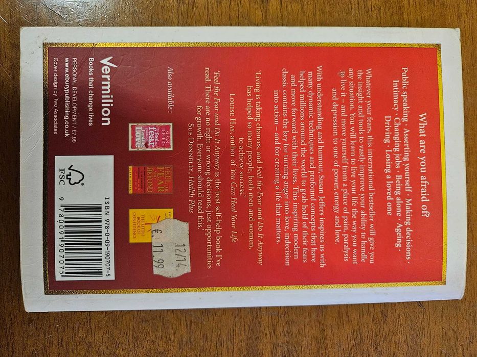 Feel The Fear And Do It Anyway - Susan Jeffers