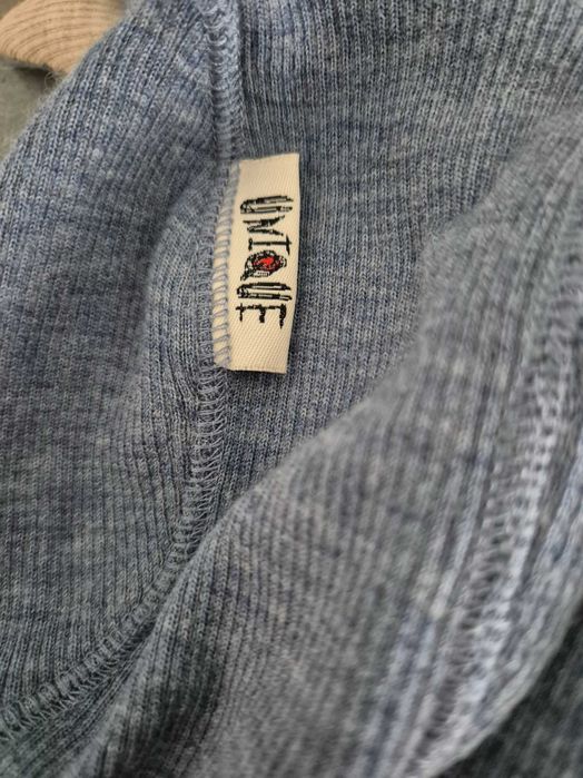 Cagula lana merinos ManyMonths Cagulă unisex Blue Mist masura 47 cm.