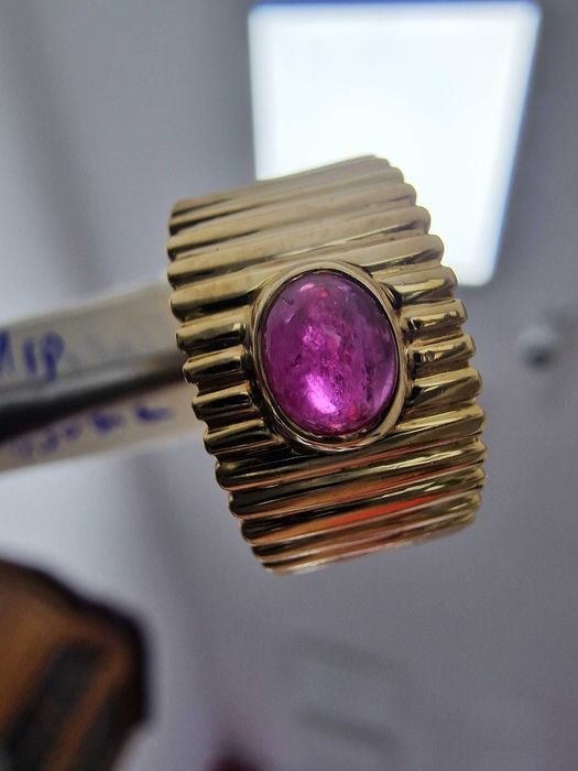 ‼️Златен Пръстен с Натурален РУБИН‼️- Заложна къща Галерия 65