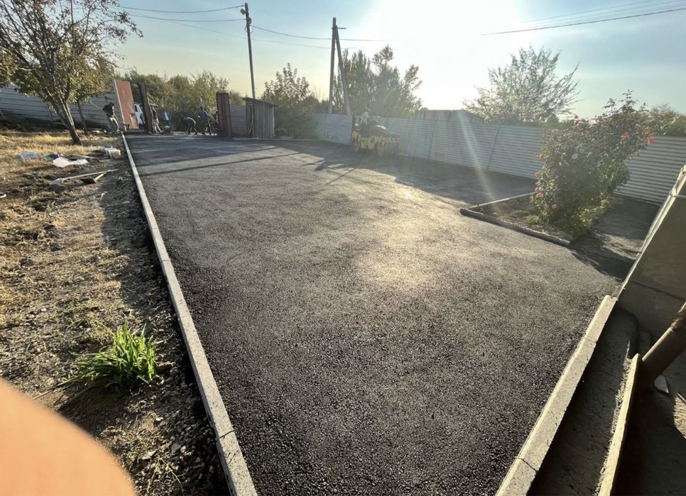 Асфальтирования, укладка асфальта