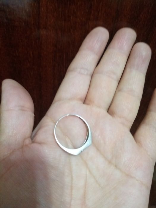 Мужское серебрянное кольцо с цирконом размер 21