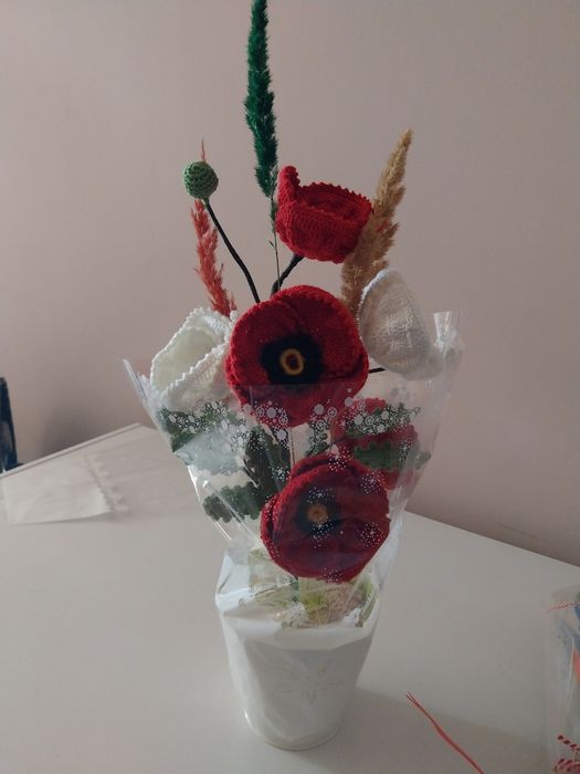 Vand flori crosetate