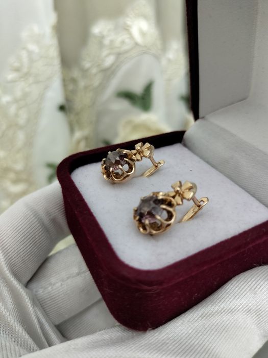 Советские серьги 583 пробы