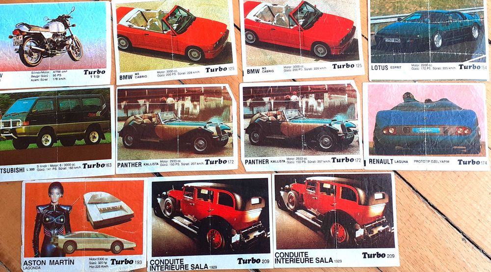 Картинки от дъвки Turbo, BomBibon, Lazer/ Ulker/, Ninja