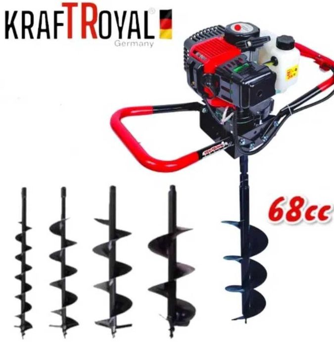 Бензинов свредел /ТАЙГА/+подарък свредел 100мм 150мм или 200мм