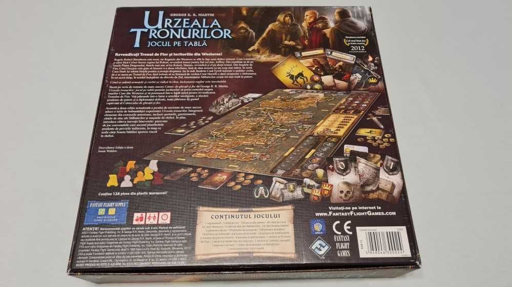 Jocuri de societate, jocuri carti, jocuri pe tabla Tronul de fier, Urzeala Tronurilor (Game of Thrones) , limba romana - NOI