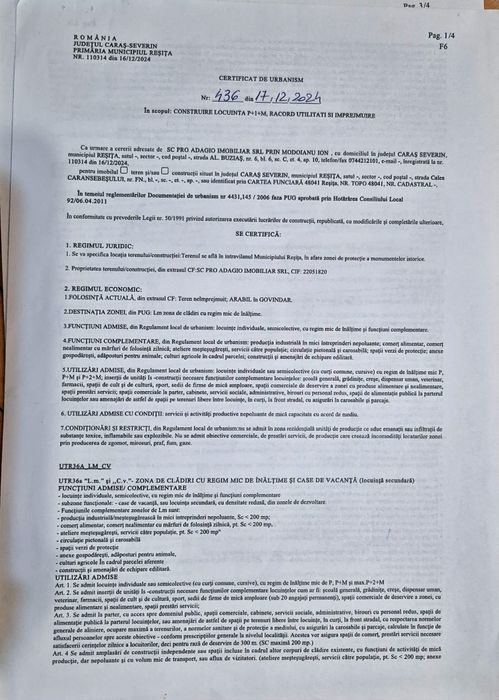 Teren intravilan Calea Caransebesului