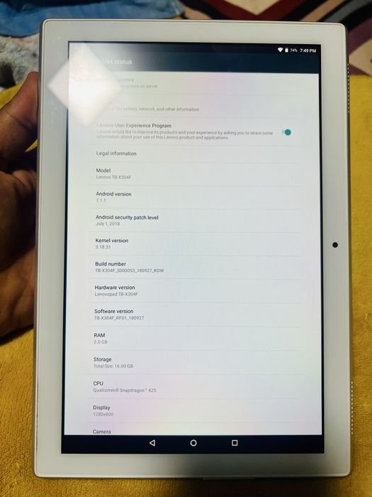 Tablet tbx304f lenovo