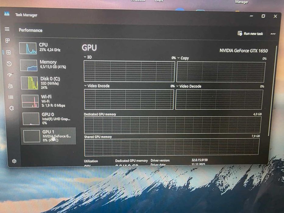 Laptop ROG G731GT - i7 9750h - 16 GB RAM 2666Mhz - SSD M.2 256 GB - Gtx 1650 4GB