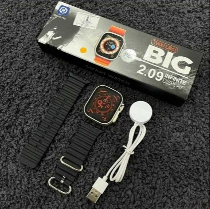 Smartwatch T900 ULTRA, 49 mm, Безжично зареждане, Обаждания, Известия