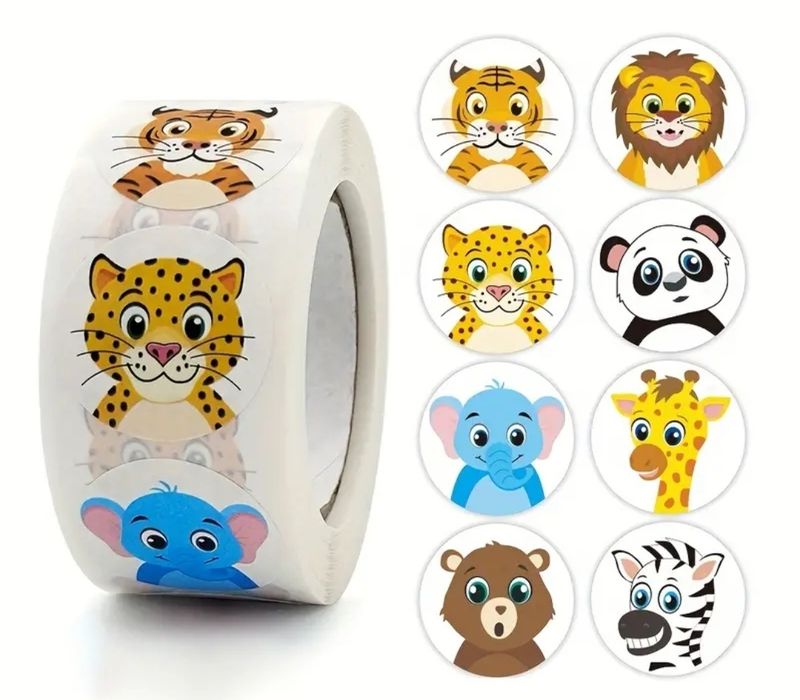 Стикери Thank You Коледни Сърце Животни