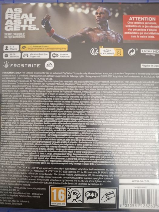 UFC5 игра для PS5