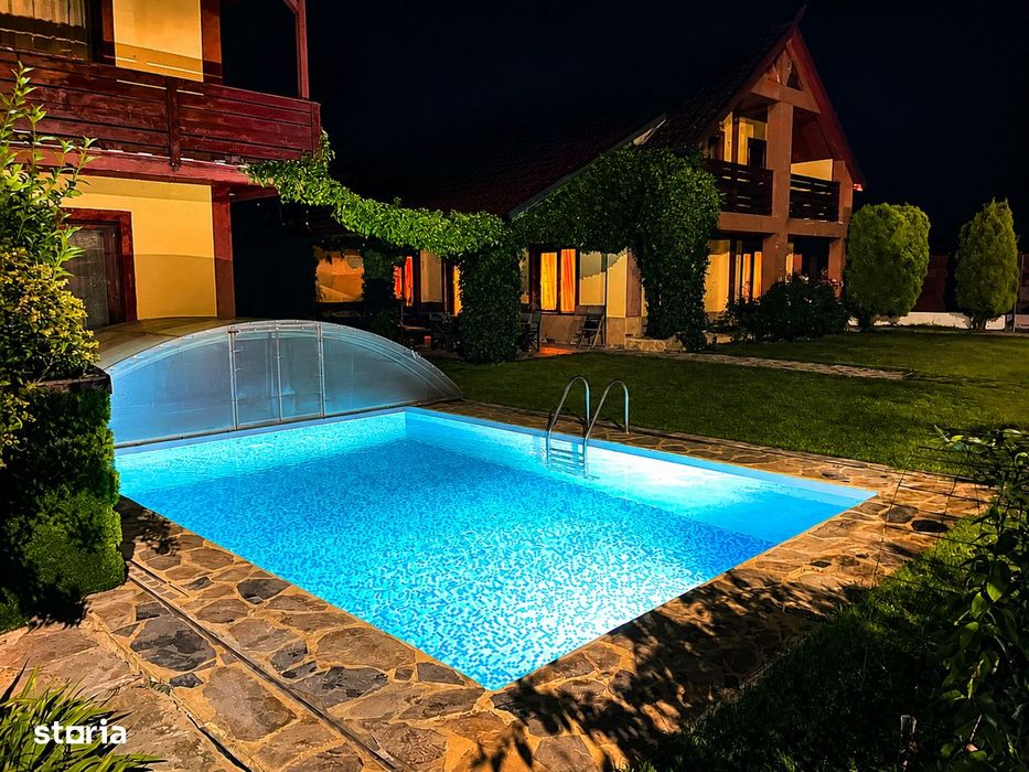 Vilă cu două locuințe independente-piscină-complet funcțională