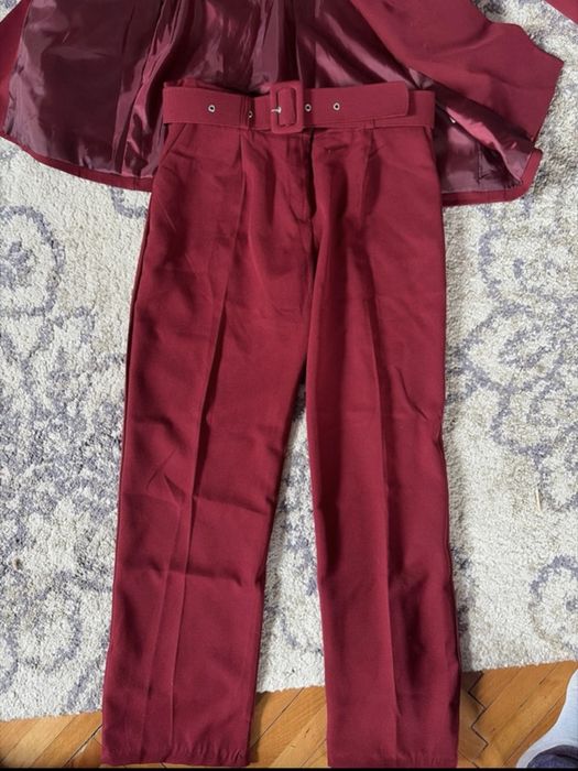 Set 3 piese-sacou, pantaloni, curea