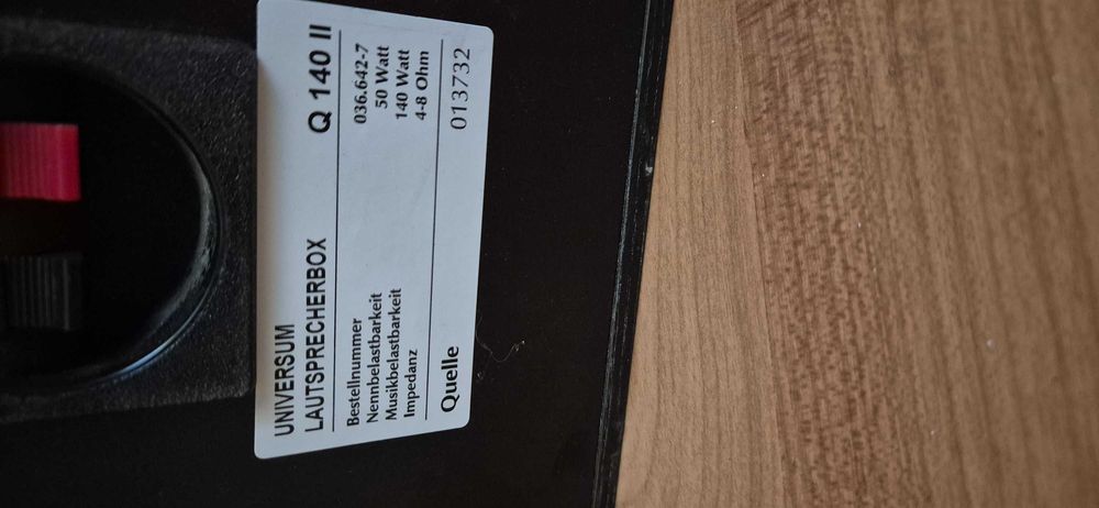 boxe HI FI Universun Q140 II made in Germany