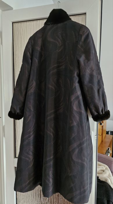 Palton din blana naturala reversibil, M