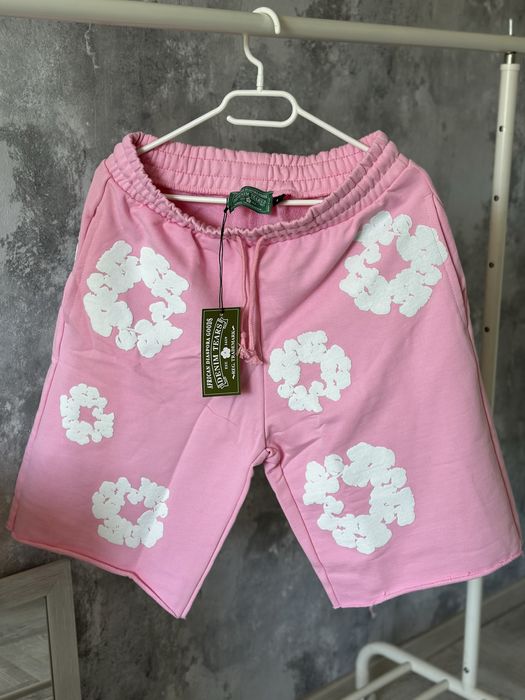 Pantaloni scurti Denim Tears Balenciaga off white