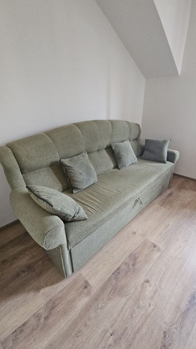 Canapea extensibila verde 220 × 90 cm