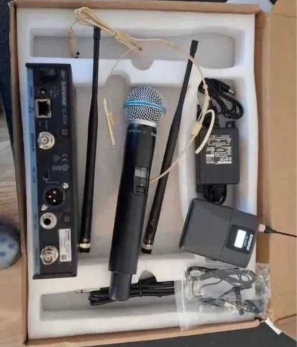 Shure QLXD set complet microfon SHURE QLXD2 (beta58a) + bodypack QLXD1