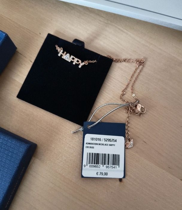 Swarovski Lantisor cu pandantiv "Happy"