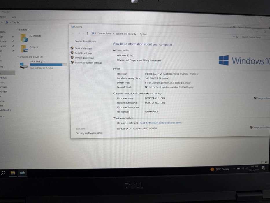 Tester/Diagnoza BMW ENET+Leptop Dell 5491 cu ISTA+/INPA pana in 10.2024