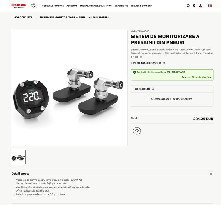 Sistem De Monitorizare A Presiunii Din Pneuri - STEEL MATE TP-90I Pro