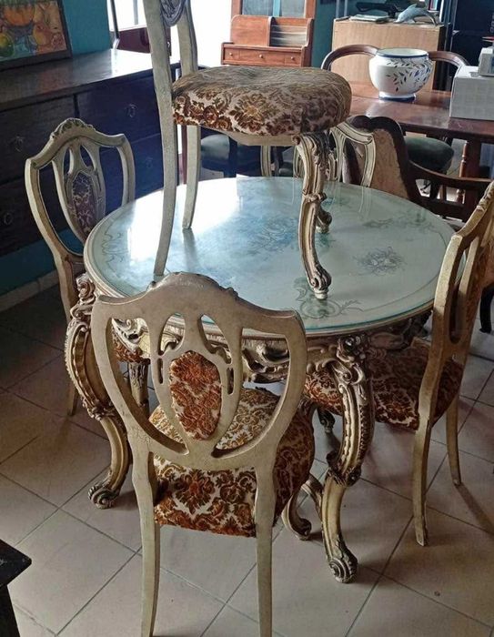 Masă în stil venețian (ovală/rotundă sau dreptunghiulară)