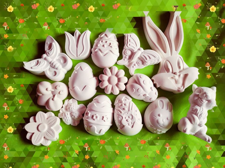 Фигурки раскраски для детского творчества из гипса