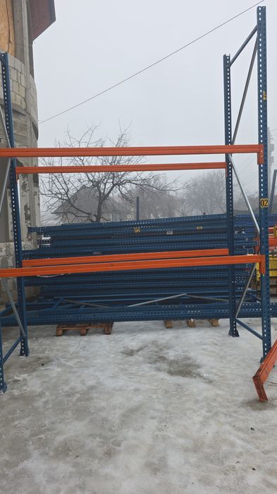 Raftur metalice pentru euro paleta la 2,70 tranvesa si piciorul la 3,5