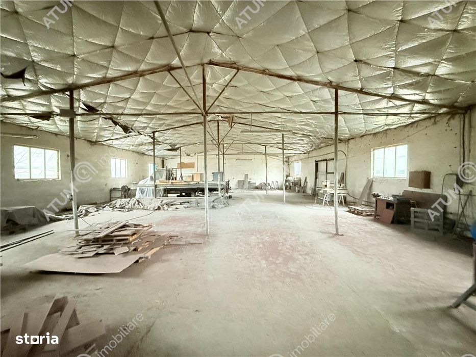Hala industriala 1200 mp utili de inchiriat in Cisnadie