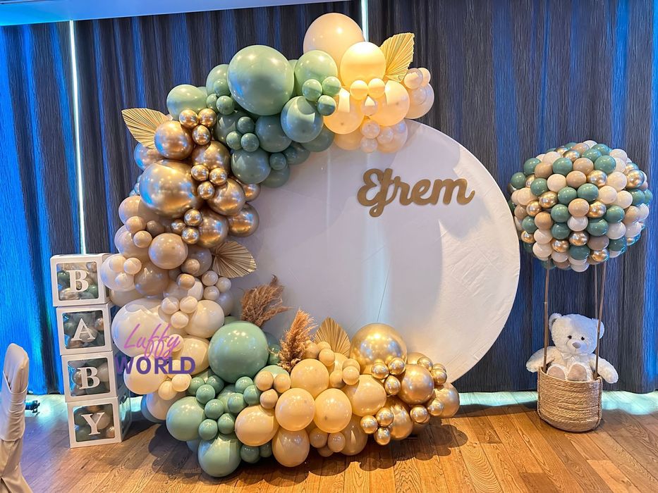 Aranjament arcada baloane / Photocorner Botez / Nunta / Majorat / Corp