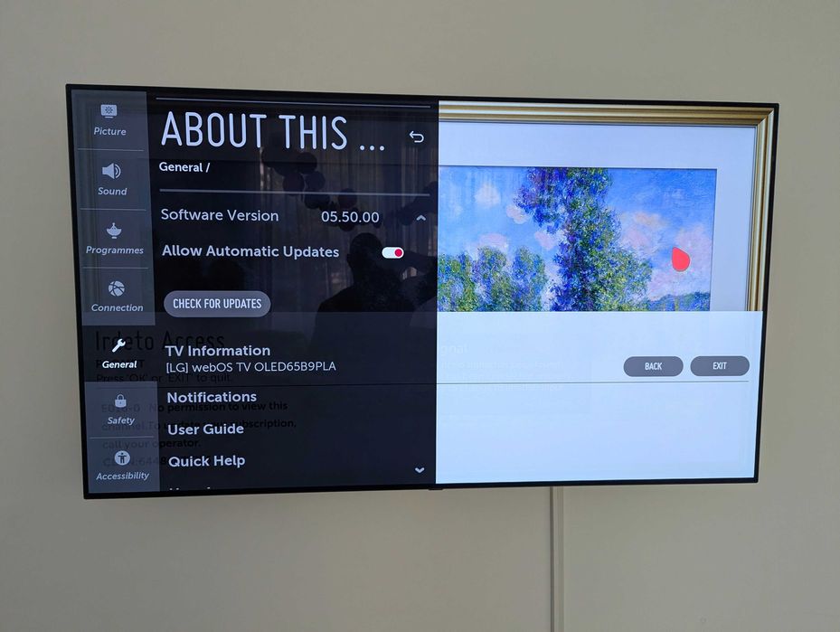 OLED LG 65" B9pla