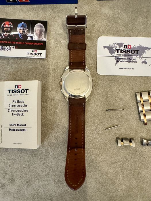 Мъжки часовник Tissot Couturier Chronograph Dual Tone