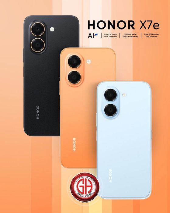 HONOR X7e New Super Aksiya+Garantiya+Dastafka