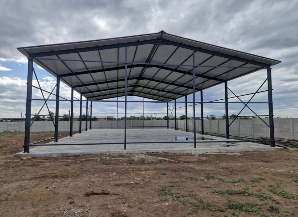 Vand hala metalica de 10 m x20 m x4 m din profil ipe de 180