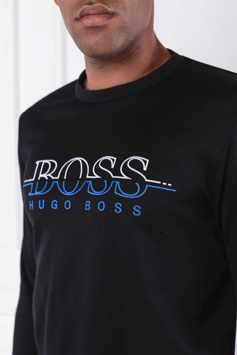 Hugo Boss Green SALBO мъжка черна блуза фланела размер L Slim Fit