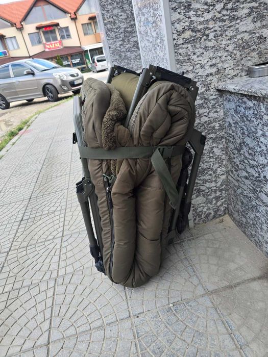 Легло със спален чувал Fox Flatliner X System
